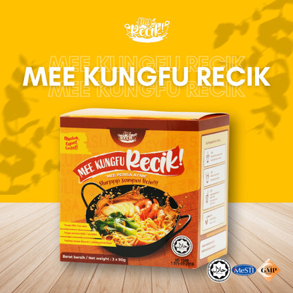 【HALAL】SET FAMILY COMBO MEE RECIK KARI & KUNG FU  | Instant Noodle | Halal | MyRecik | READY STOCK