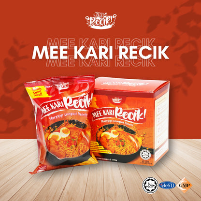 【HALAL】SET FAMILY COMBO MEE RECIK KARI & KUNG FU  | Instant Noodle | Halal | MyRecik | READY STOCK